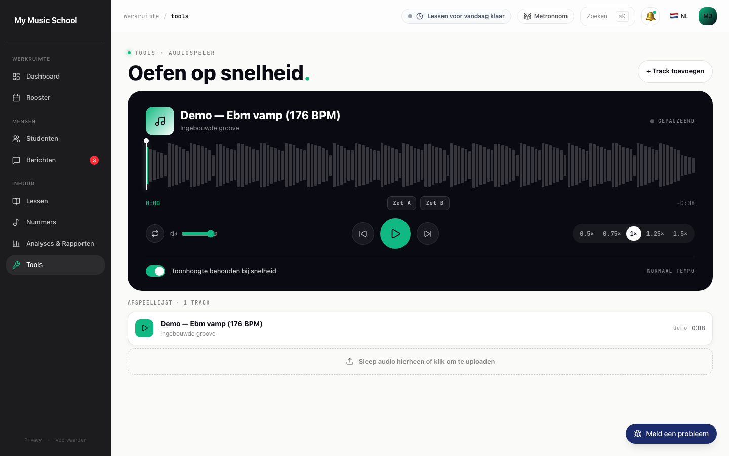 Slow-down audio