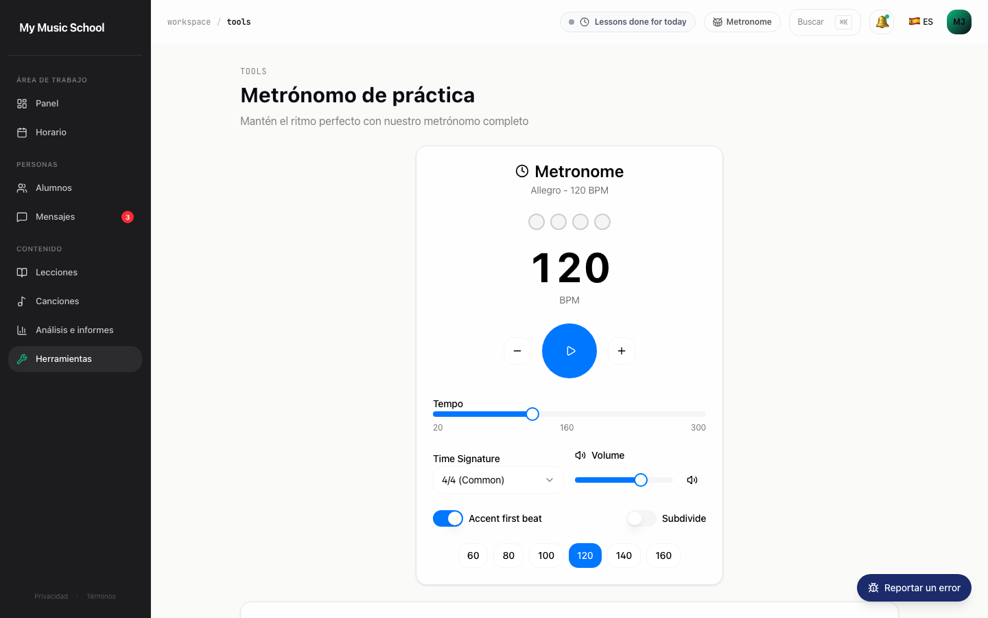 Metrónomo